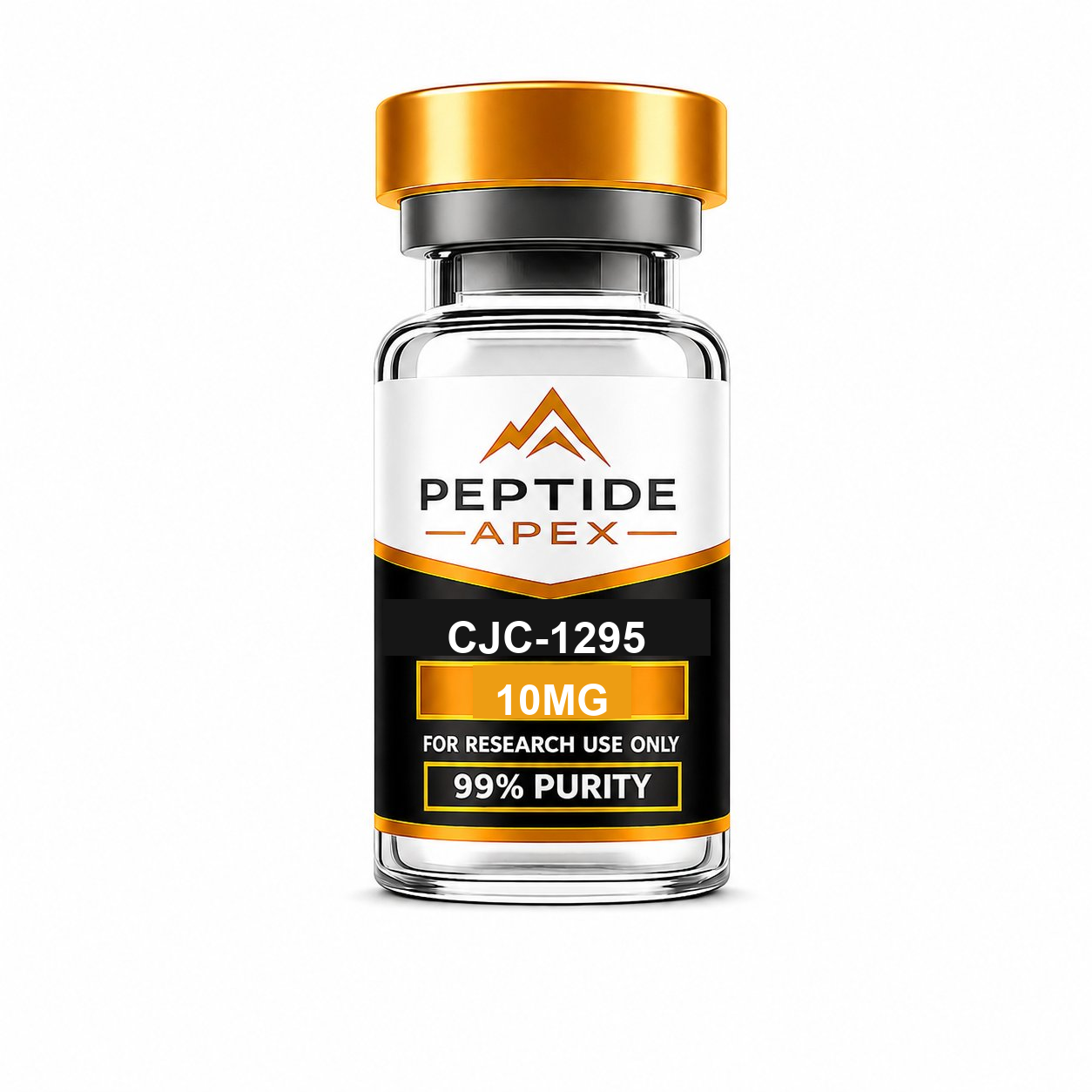 CJC-1295 product gallery image for growth hormone pathway research peptide: CJC-1295 without DAC is commonly studied for shorter-acting GHRH pathway signaling.