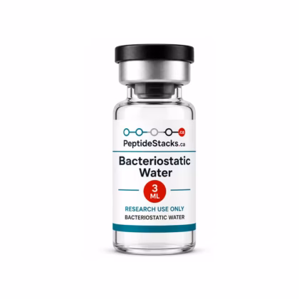 Bacteriostatic Water 3 ML PeptideStacks.ca vial