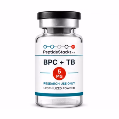 BPC + TB 5 MG PeptideStacks.ca clear 3 mL vial