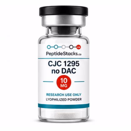 CJC 1295 no DAC 10 MG PeptideStacks.ca clear 3 mL vial