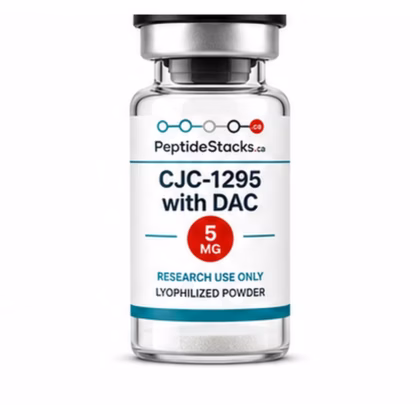 CJC-1295 with DAC 5 MG PeptideStacks.ca clear 3 mL vial