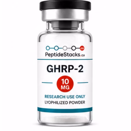 GHRP-2 10 MG PeptideStacks.ca clear 3 mL vial