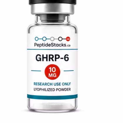 GHRP-6 10 MG PeptideStacks.ca clear 3 mL vial