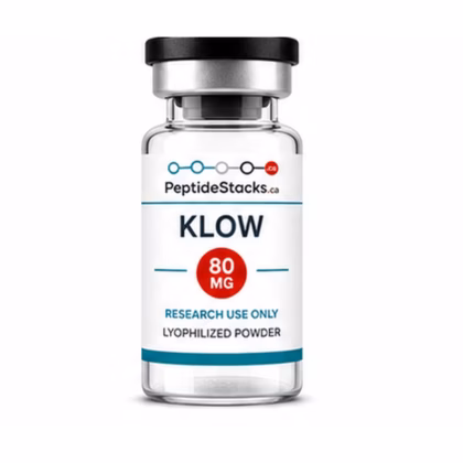 KLOW 80 MG PeptideStacks.ca clear 3 mL vial