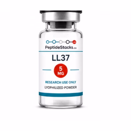 LL37 5 MG PeptideStacks.ca clear 3 mL vial