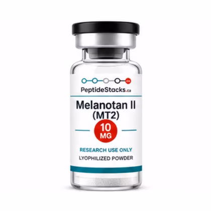 Melanotan II (MT2) 10 MG PeptideStacks.ca clear 3 mL vial