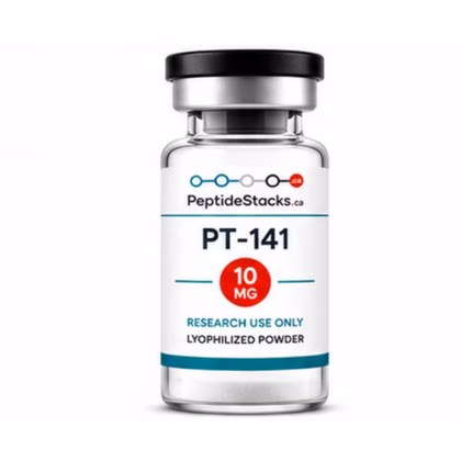 PT-141 10 MG PeptideStacks.ca clear 3 mL vial