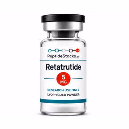 Retatrutide 5 MG PeptideStacks.ca clear 3 mL vial