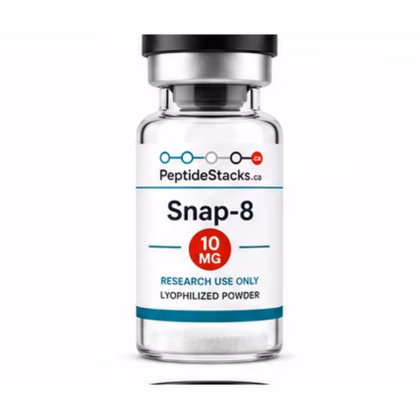 Snap-8 10 MG PeptideStacks.ca clear 3 mL vial