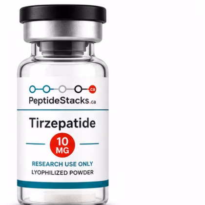 Tirzepatide 10 MG PeptideStacks.ca clear 3 mL vial