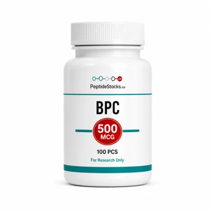 BPC 500 MCG 100 PCS pill bottle